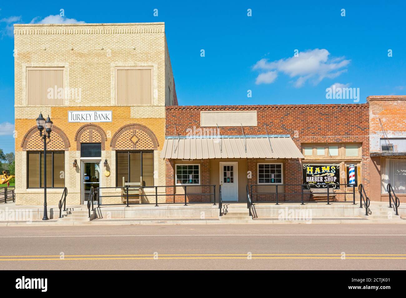 Texas, Hall County, Türkei, Innenstadt Stockfoto