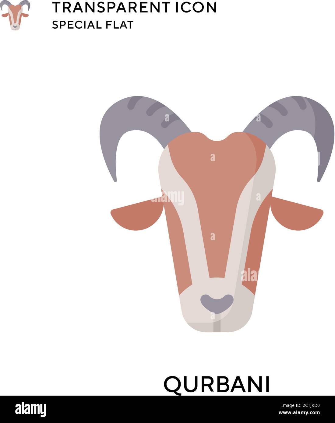 Qurbani-Vektor-Symbol. Flache Illustration. Vektor EPS 10. Stock Vektor