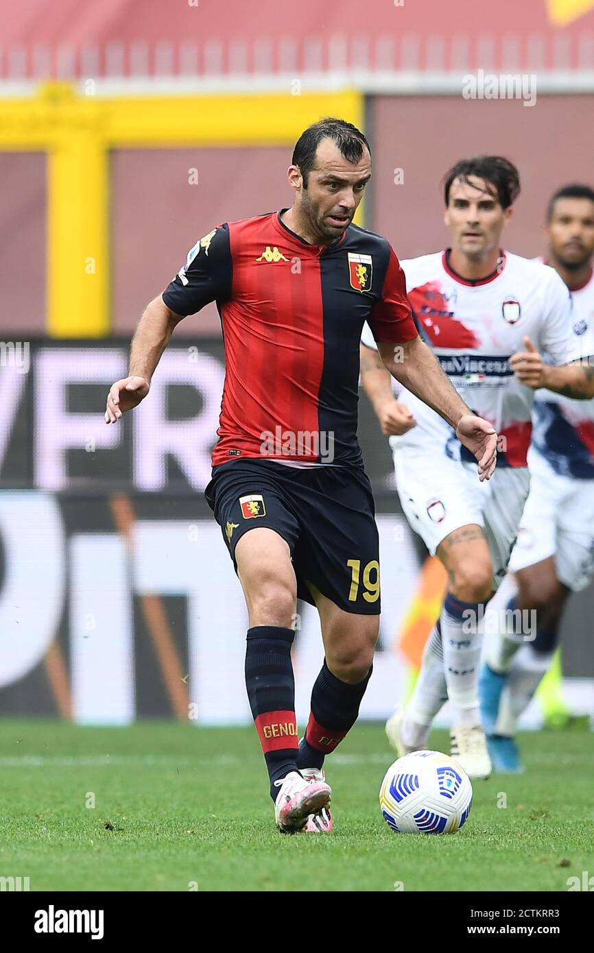 Goran Pandev (Genua) während der italienischen “ Serie A' Spiel zwischen Genua 4-1 Crotone im Luigi Ferraris Stadion am 20. September 2020 in Genua, Italien. Foto von Maurizio Borsari/AFLO Stockfoto