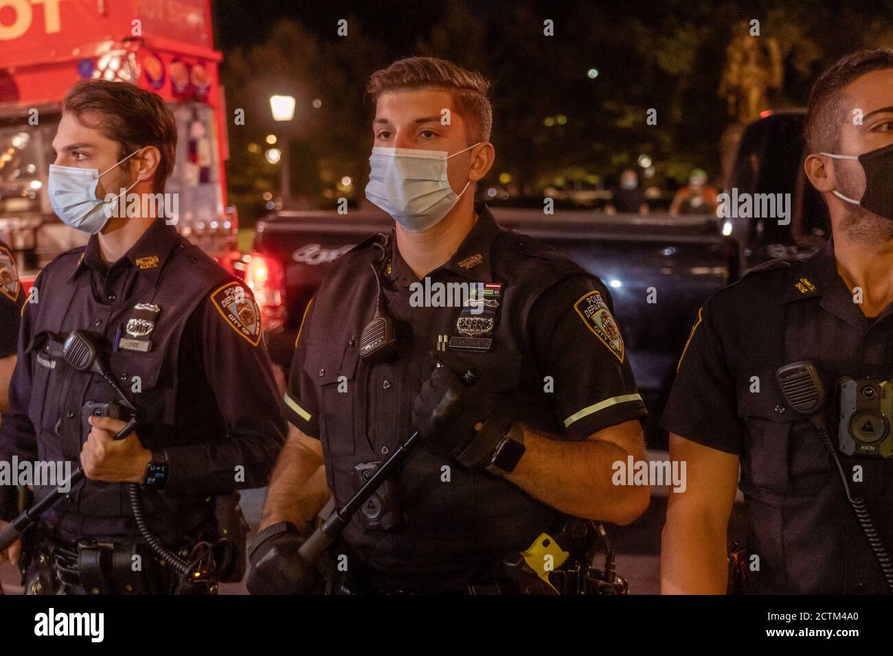 NEW YORK, NY - SEP. 23, 2020: Eine Demonstration, um Gerechtigkeit für den Tod von Breonna Taylor nach Kentucky Grand Jury Mangel an Anklage zu fordern. Stockfoto