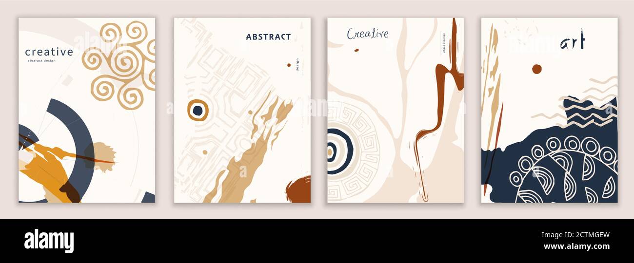 Vektorset abstrakte kreative Hintergründe oder Abdeckungen in trendigen Design editierbare Vorlagen für Social-Media-Geschichten. Mock up für Promotion. Banner Social Stock Vektor