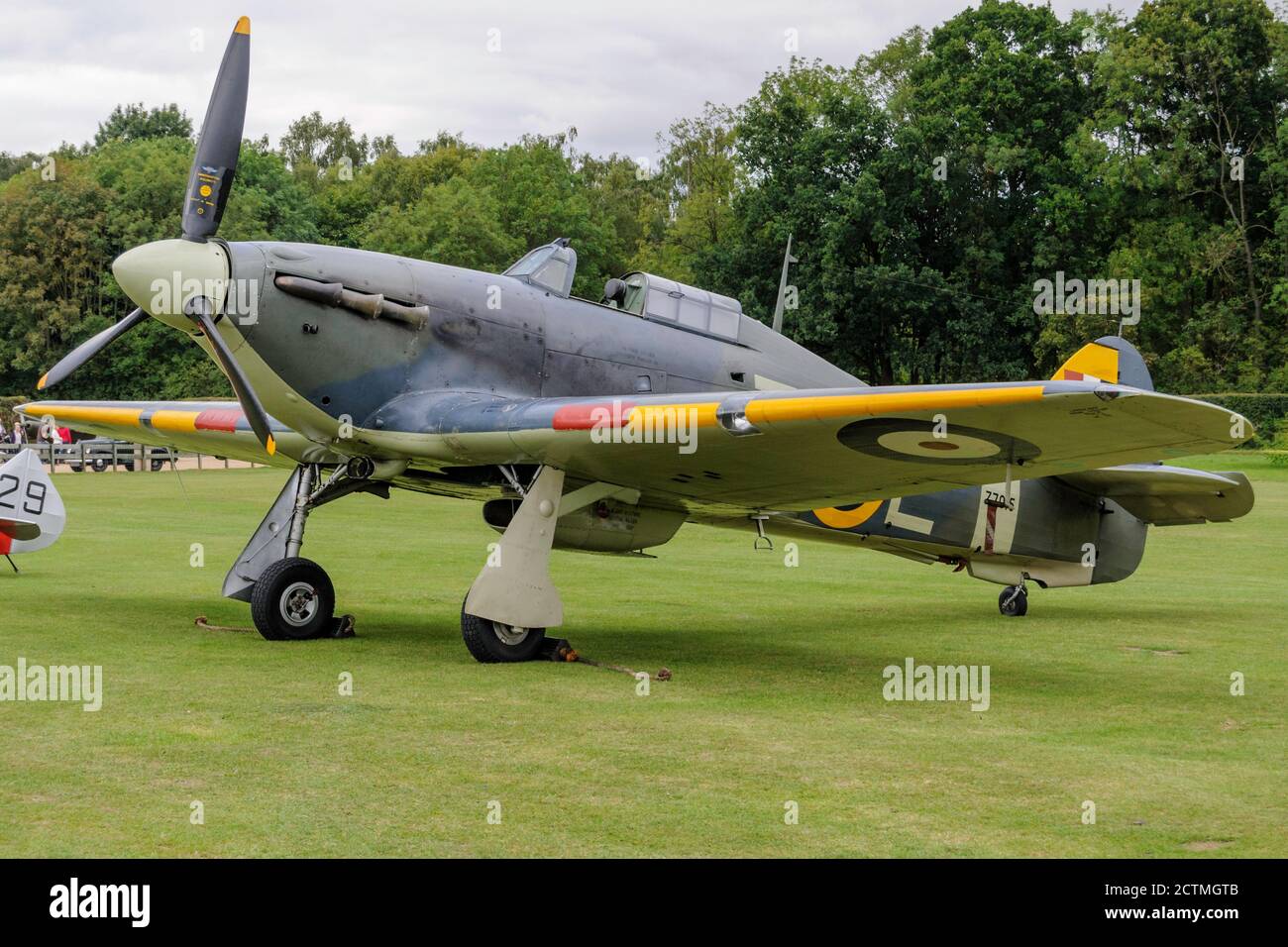 Der Sea Hurricane Mk IA war ein Hurricane Mk I modifiziert von General Aircraft Limited. Sie wurden modifiziert, um von katapulten bewaffneten Handelsschiffen getragen zu werden. Stockfoto