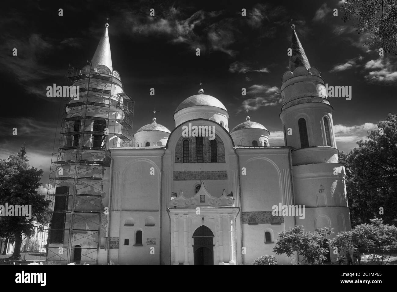 Verklärung Kathedrale in Tschernihiv. Eines der ältesten monumentalen Gebäude in der Ukraine. Das Hauptgebäude des Fürstentums Tschernigow. Denkmal o Stockfoto