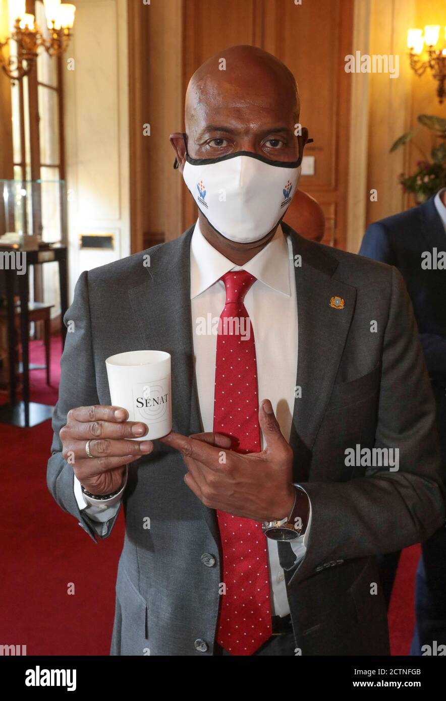 ABSHIR ADEN FERRO KANDIDAT SOMALISCHE PRÄSIDENTSCHAFTSWAHL Stockfoto