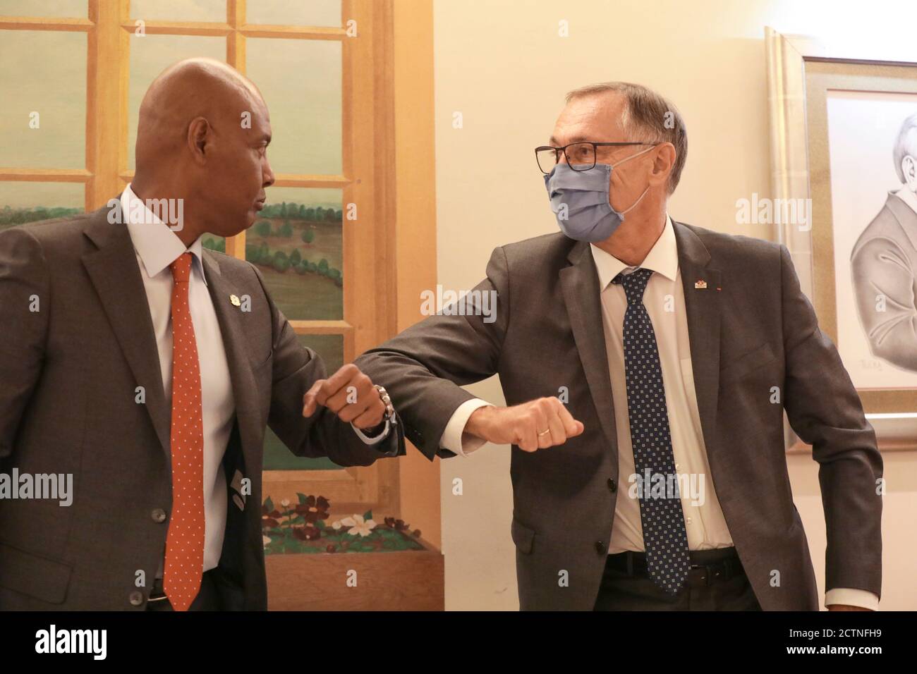 ABSHIR ADEN FERRO KANDIDAT SOMALISCHE PRÄSIDENTSCHAFTSWAHL Stockfoto