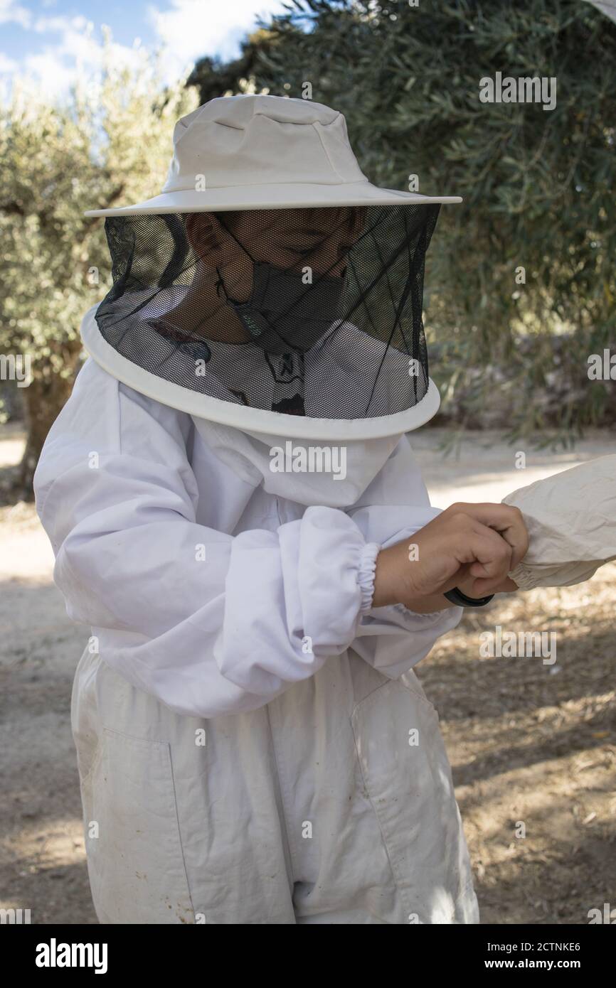 HunterBee Imkerhandschuhe Mit Ziegenleder - Belüftete Langarm-Handschuhe XXL | Bienenschutz & Gartenarbeit
