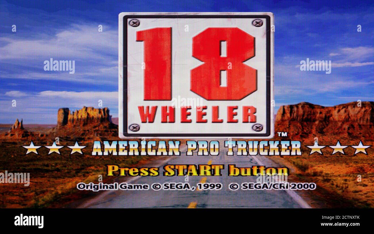 18 Wheeler American Pro Trucker – Sony PlayStation 2 PS2 - nur für redaktionelle Zwecke Stockfoto
