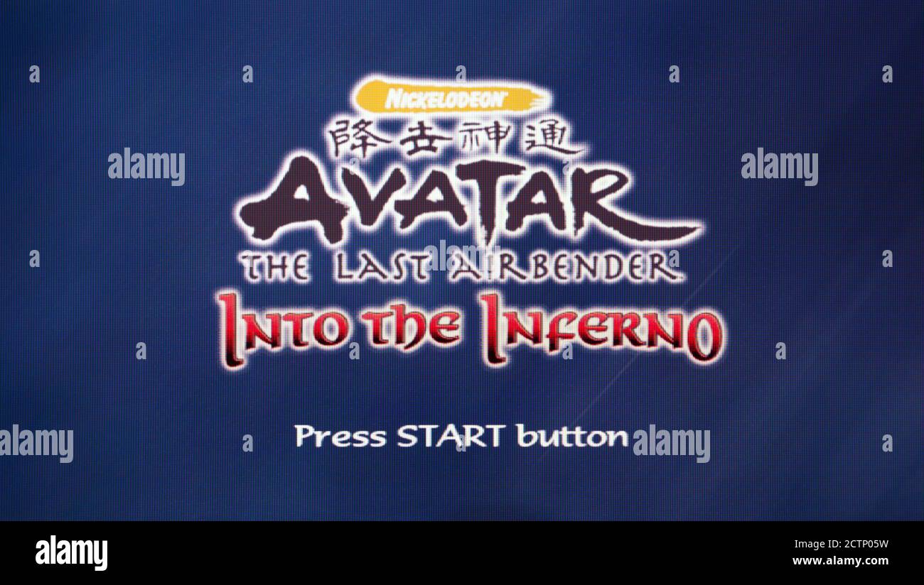 Avatar der letzte Airbender - Into the Inferno - Sony PlayStation 2 PS2 - nur zur redaktionellen Verwendung Stockfoto
