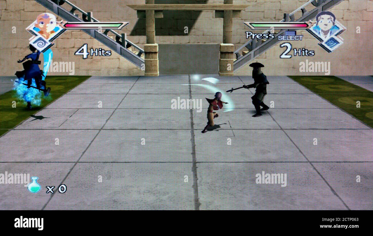 Avatar Der Letzte Airbender - Die Brennende Erde - Sony PlayStation 2 PS2 - nur zur redaktionellen Verwendung Stockfoto