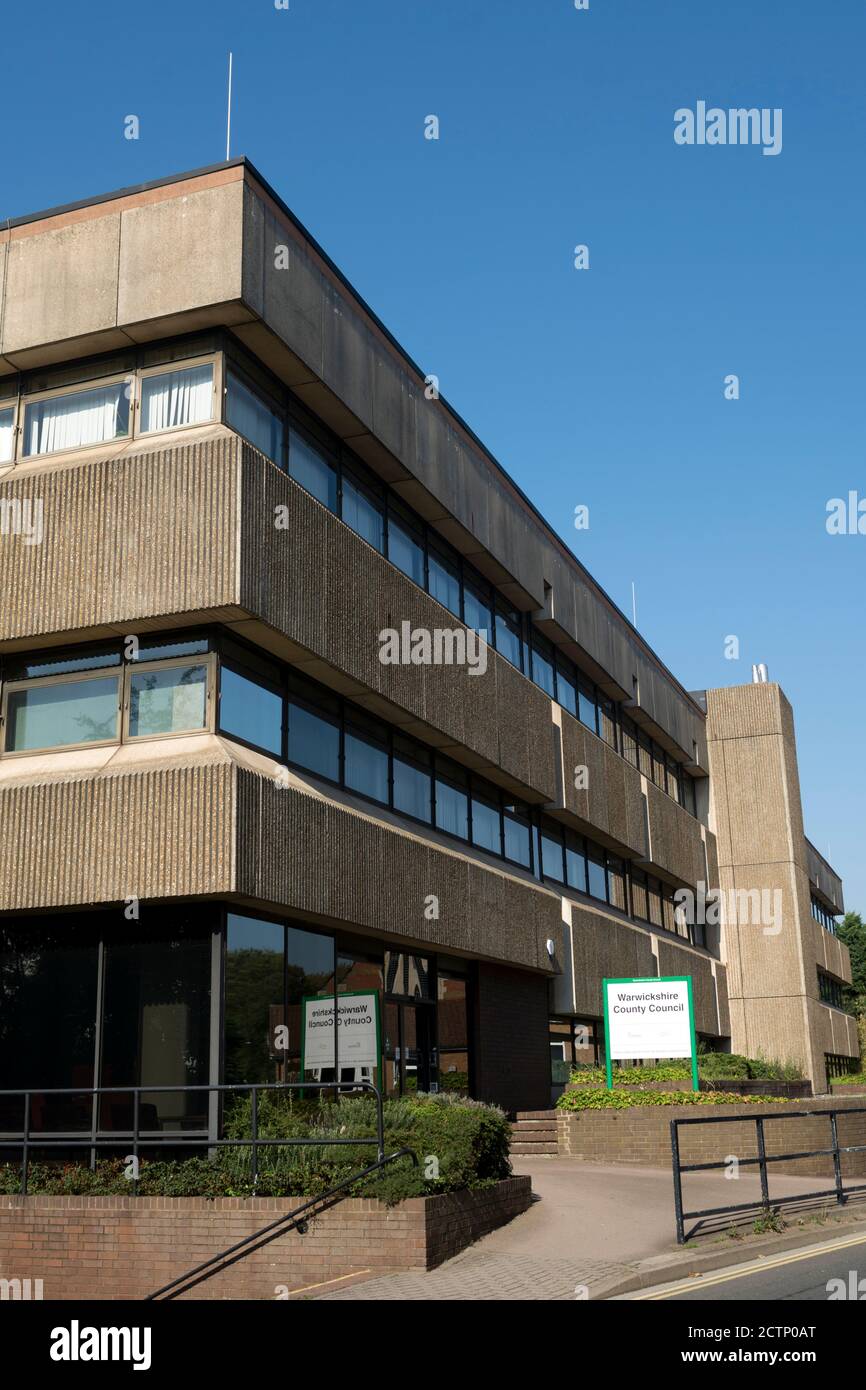 Warwickshire County Council Offices, Barrack Street, Warwick, Warwickshire, England, Großbritannien Stockfoto