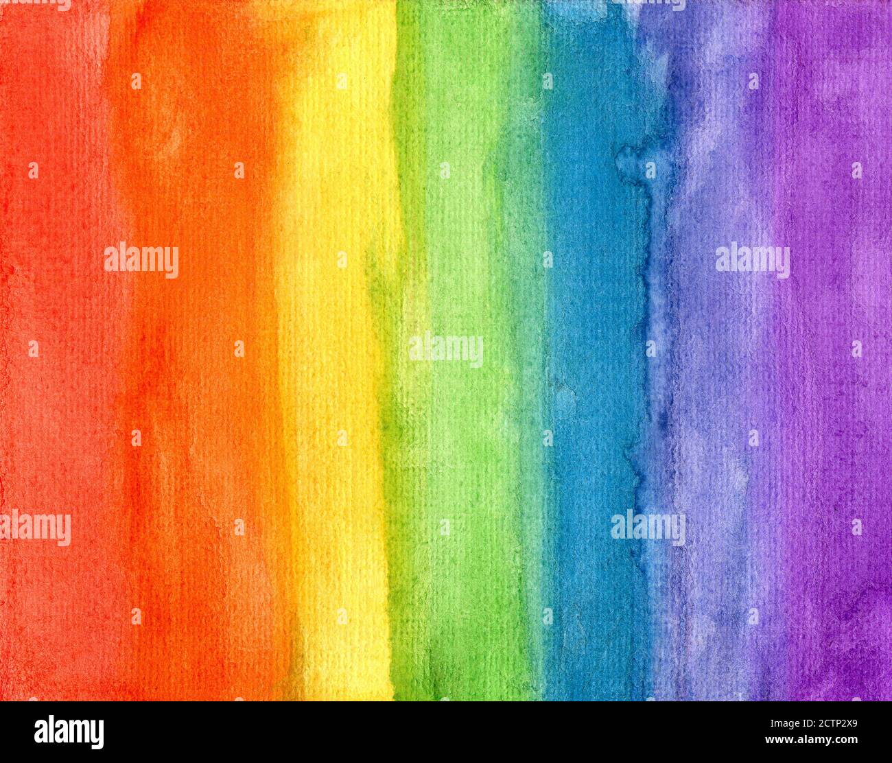 Abstrakt bunt gestreiften Regenbogen Aquarell Hintergrund Nahaufnahme Stockfoto