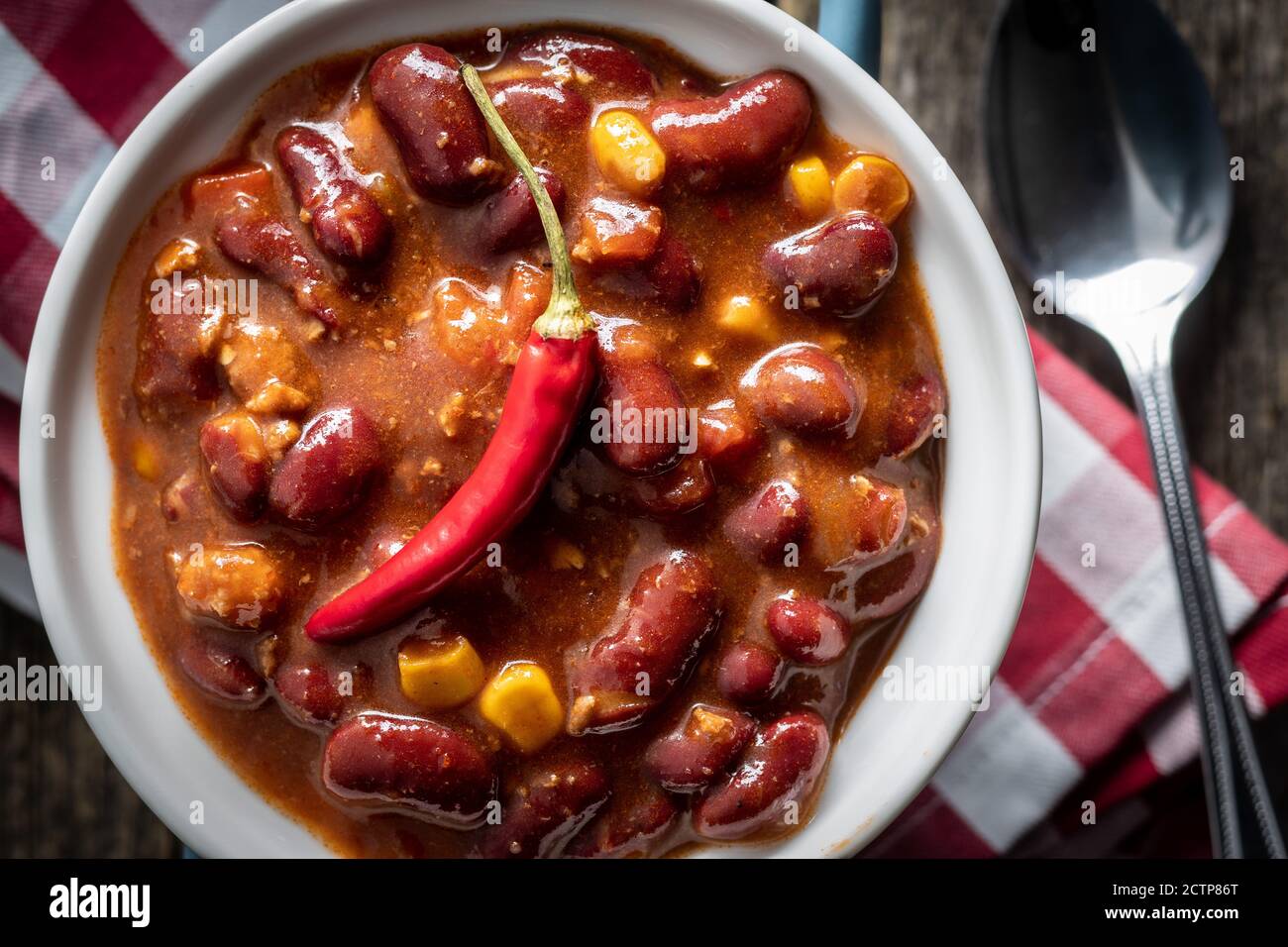Kidneybohnen in chili con carne -Fotos und -Bildmaterial in hoher ...