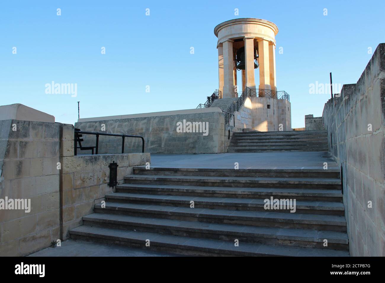 Belagerungsglocke Kriegsdenkmal in valletta (malta) Stockfoto