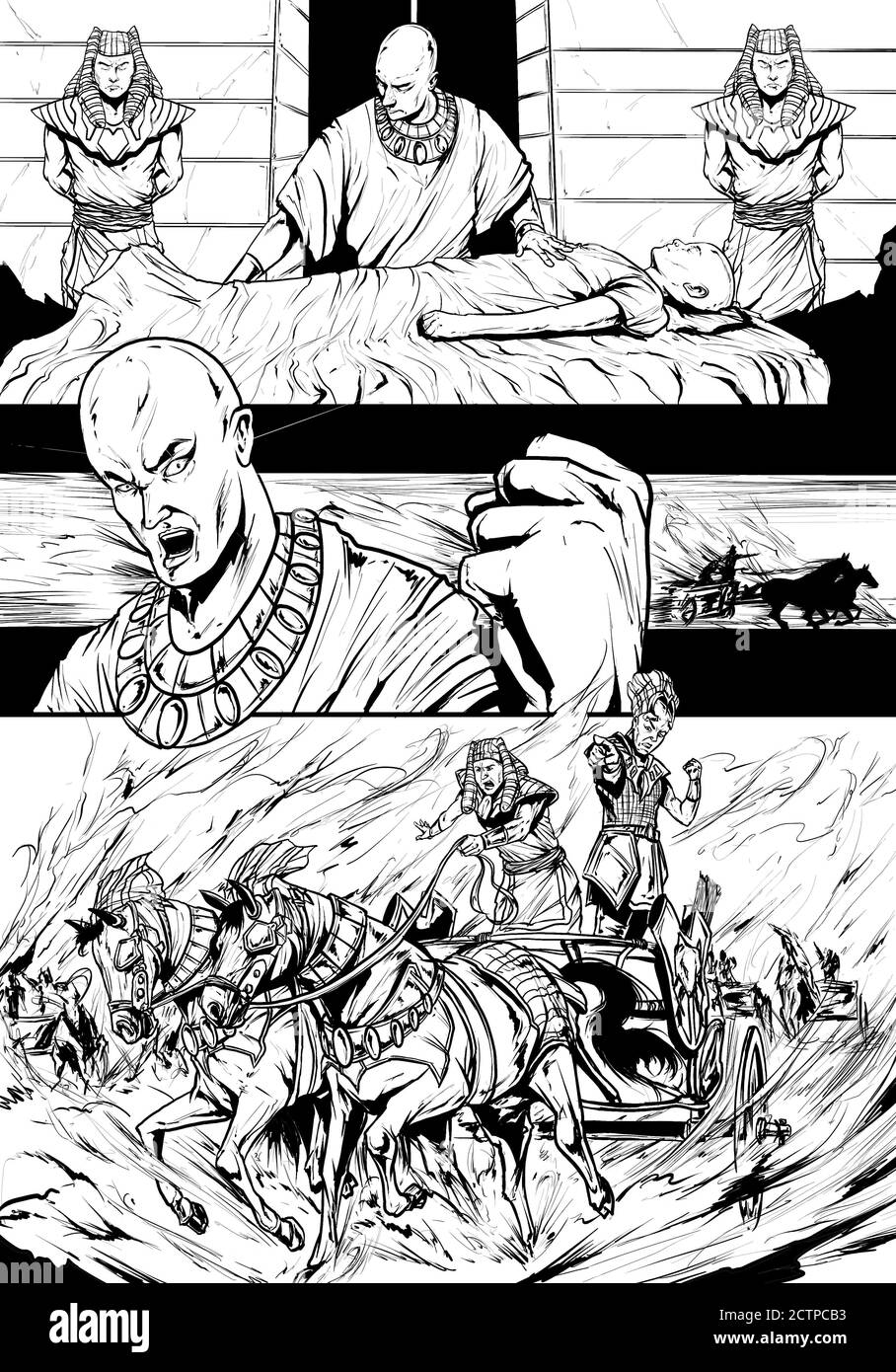 Sohn des Pharao und die Beerdigung Stockfoto