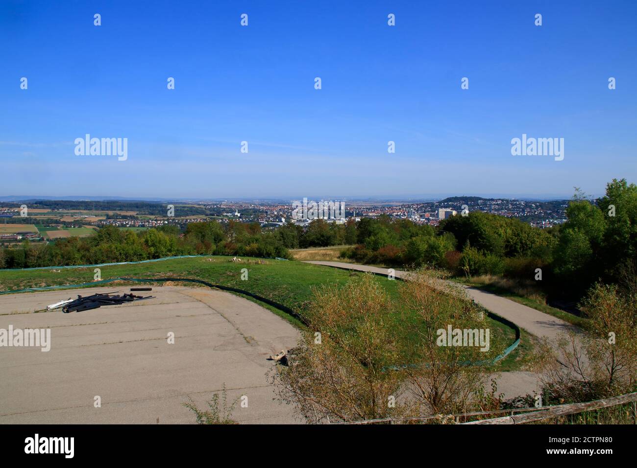 Blick auf die Stadt Leonberg im Stadtteil Böblingen Stockfoto