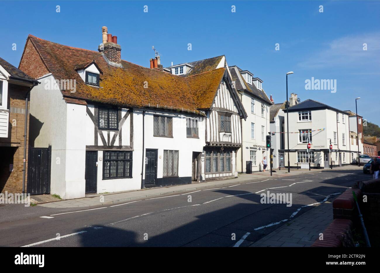 Die alte Gerichtshalle in der Bourne, Hastings, East Sussex, Großbritannien Stockfoto