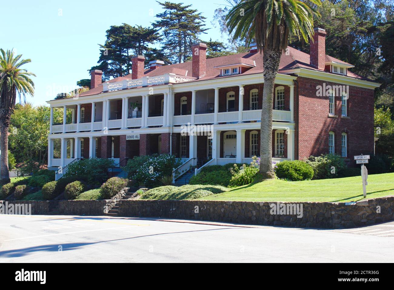 Barnard Hall, ehemalige Bachelor Officers' Quarters, Fort Scott, Presidio, San Francisco Stockfoto