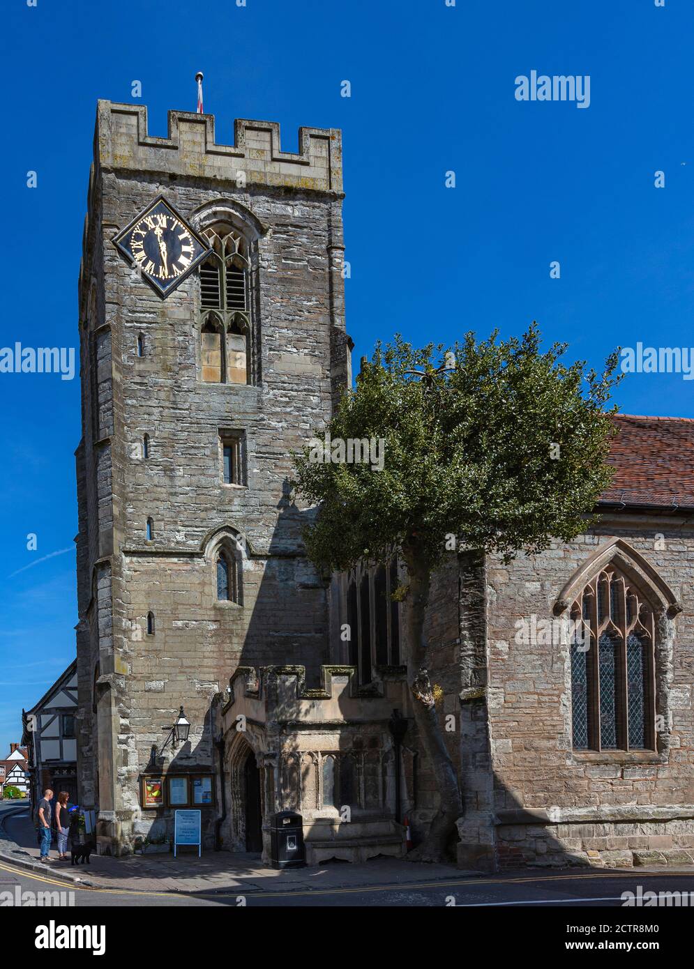 St. John the Baptist Church, in Henley-in-Arden, Warwickshire, England. Stockfoto