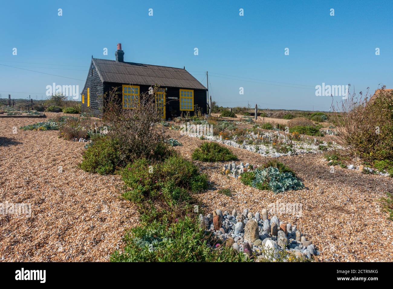 Prospect Cottage, Derek Jarman's Haus und Garten, Dungeness, Kent Stockfoto