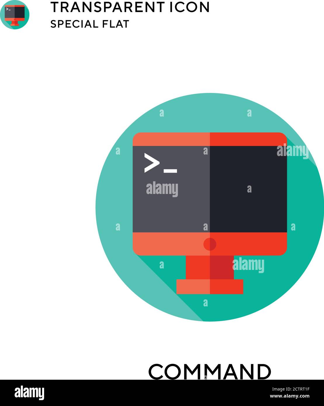 Befehlsvektorsymbol. Flache Illustration. Vektor EPS 10. Stock Vektor