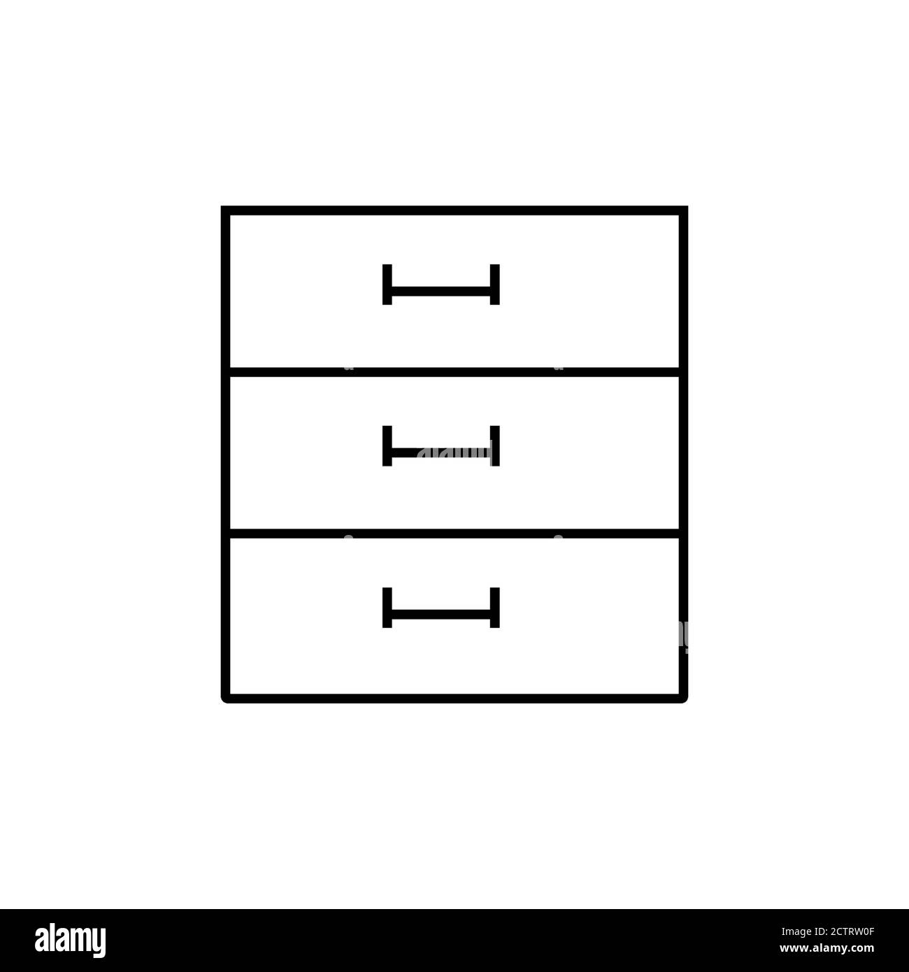 Garderobenlinie Symbol, Umriss Stil Stock Vektor