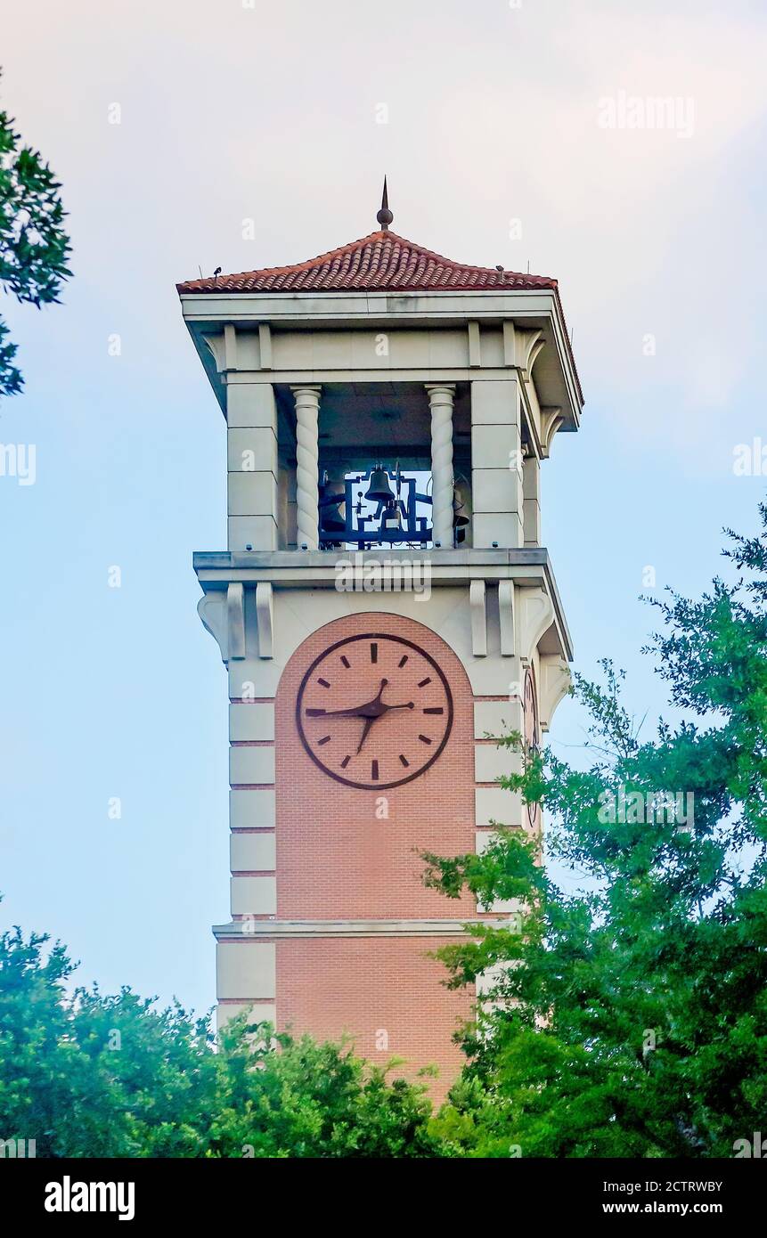 Moulton Tower ist abgebildet, 22. August 2020, in Mobile, Alabama. Die öffentliche Forschungsuniversität wurde 1963 gegründet. Stockfoto