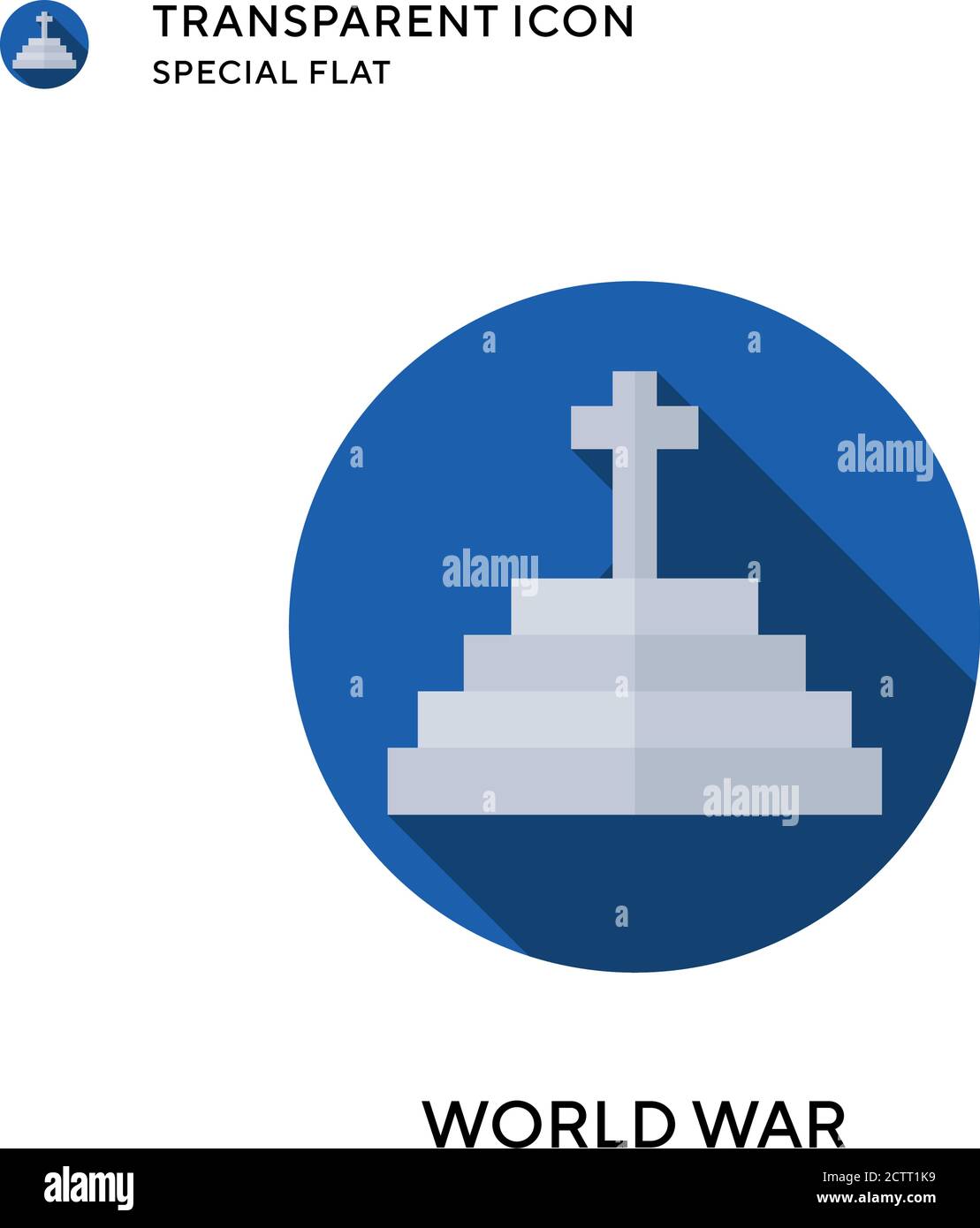 Vektor-Symbol für den Weltkrieg. Flache Illustration. Vektor EPS 10. Stock Vektor
