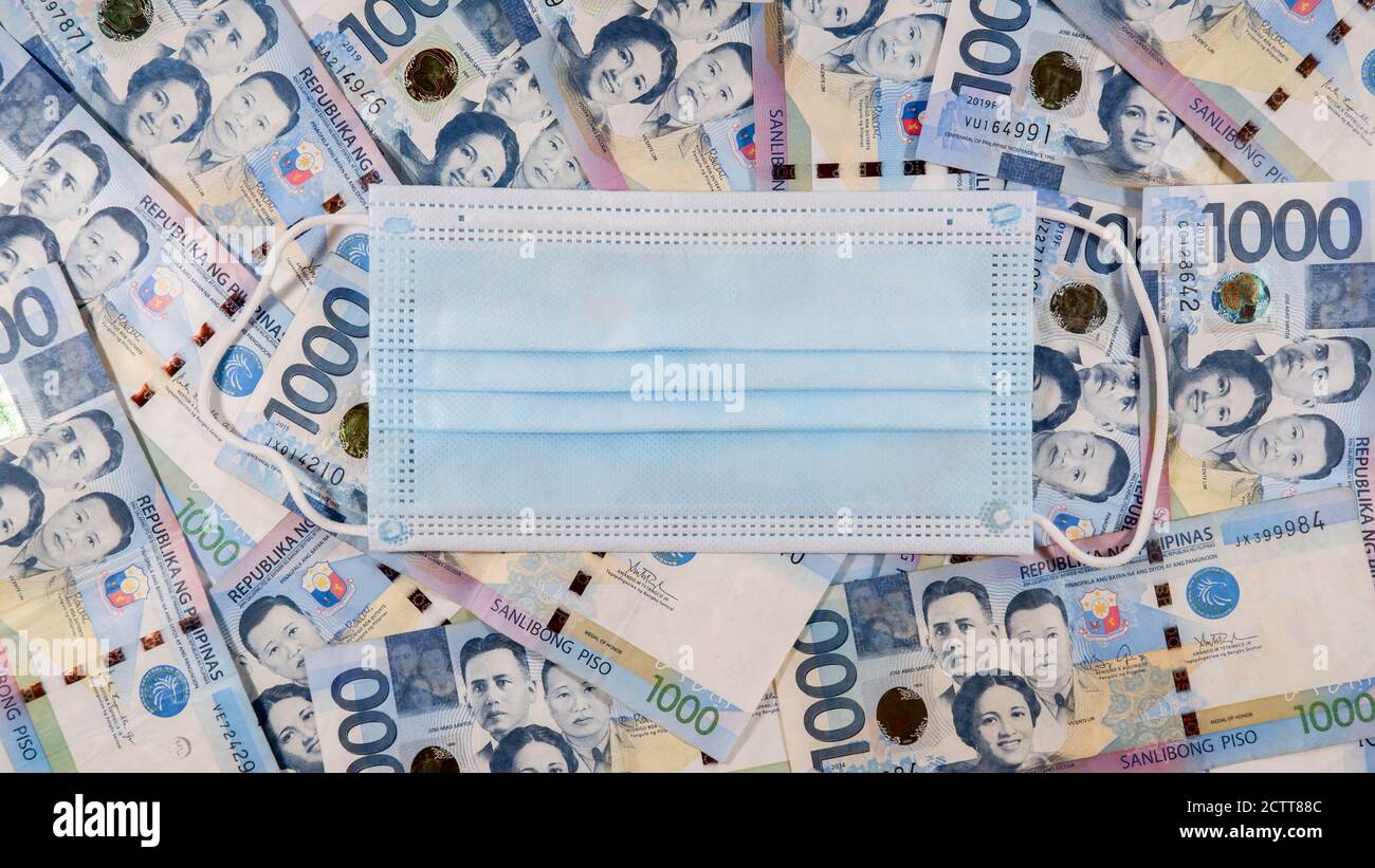 Zusammenbruch der Wirtschaft durch COVID 19 Stockfoto