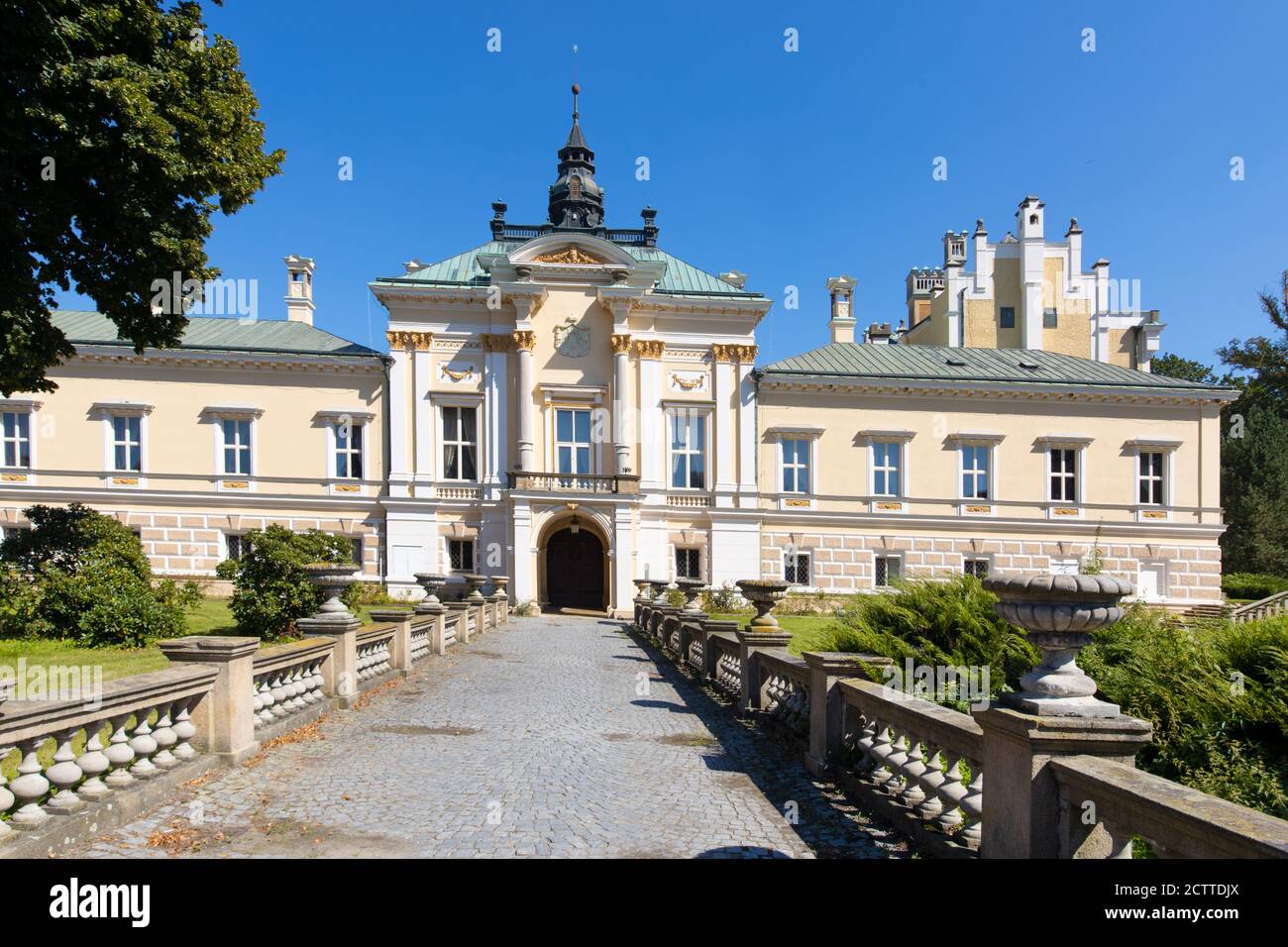 Klasicistni zamek, Svetla nad Sazavou, Kraj Vysocina, Ceska republika / classicist chateaux Svetla nad Sazavou, Vysocina Region, Tschechische republik Stockfoto