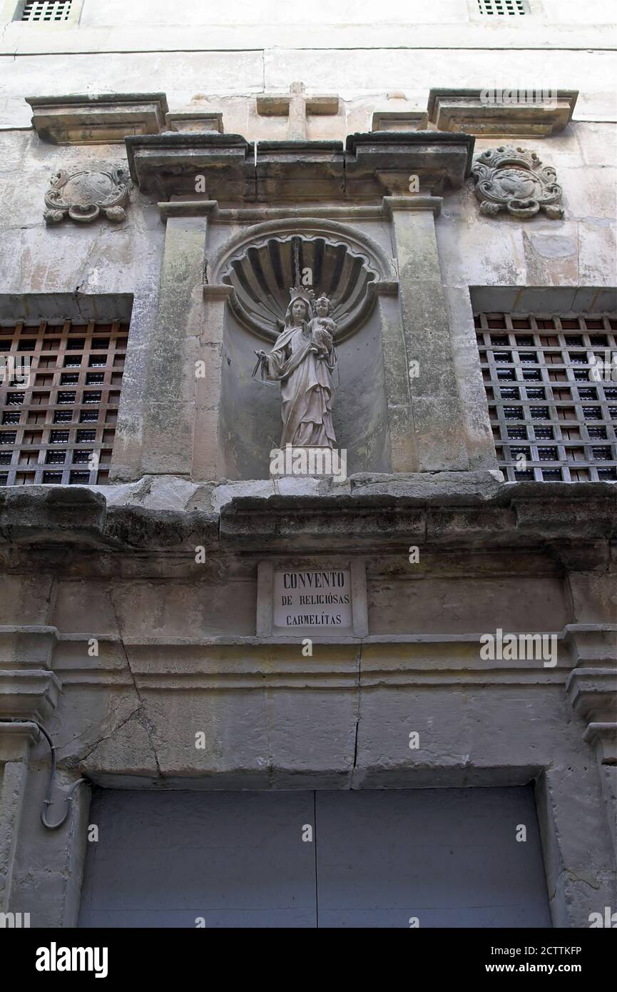 Caravaca de la Cruz, España, Hiszpania, Spanien, Spanien, Convento de Madres Carmelitas Descalzas, Kloster der Unbeschuhten Karmelitinnen Stockfoto