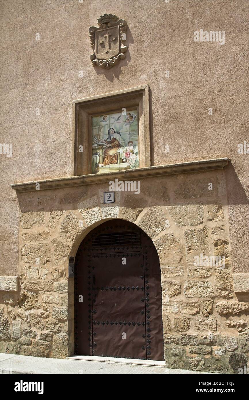 Villanueva de la Jara, España, Hiszpania, Spanien, Spanien; Convento de las Carmelitas Descalzas, Kloster der Unbeschuhten Karmeliten Stockfoto