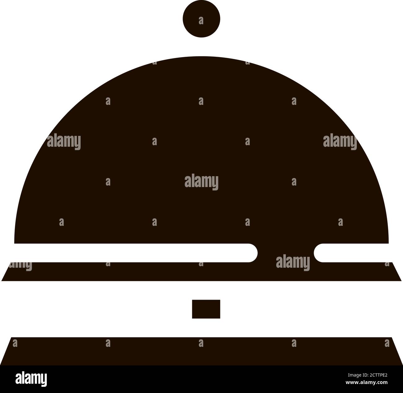 Empfangsgeräte Bell Vector-Symbol Stock Vektor