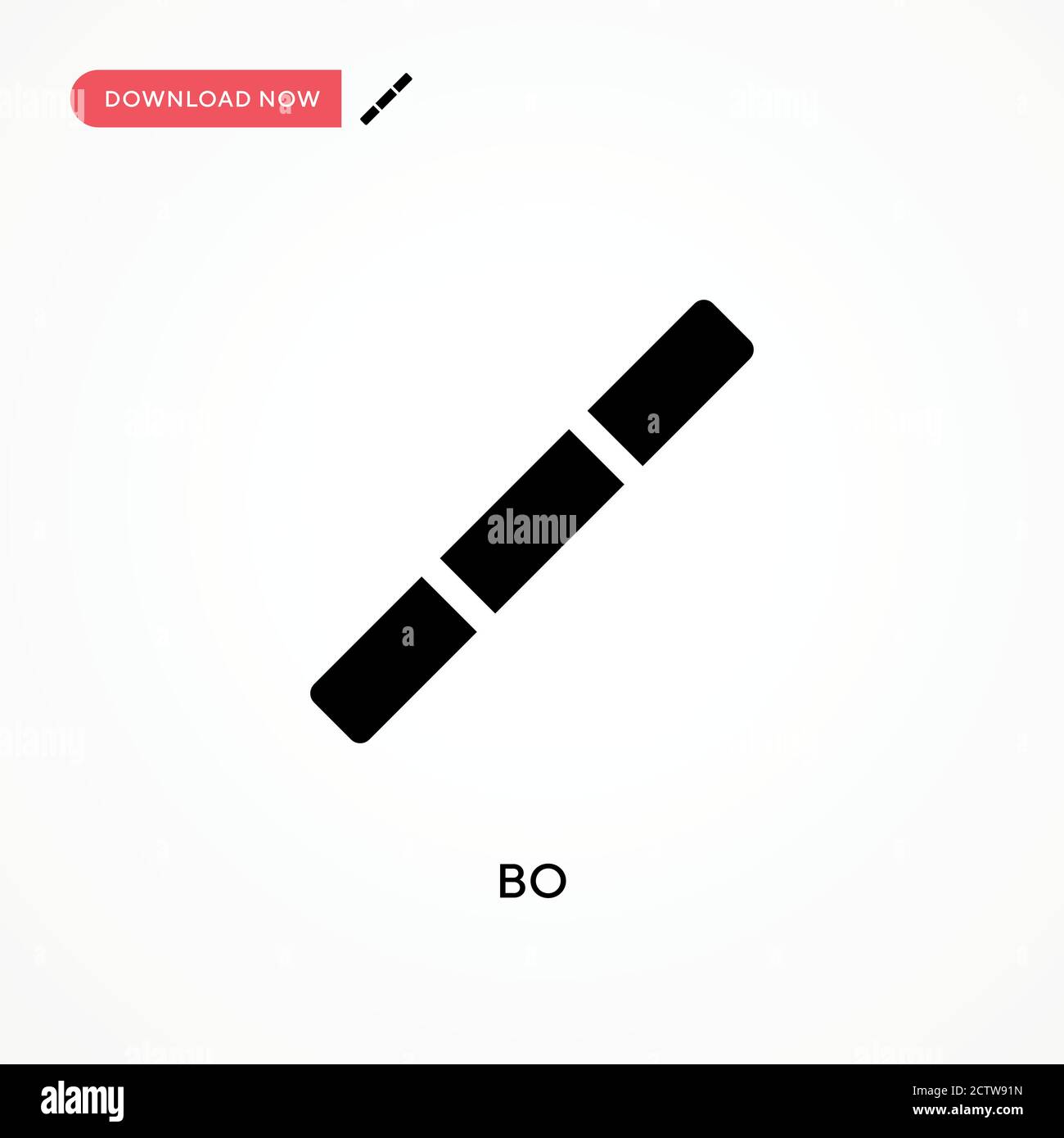 Bo-Vektor-Symbol. . Moderne, einfache flache Vektor-Illustration für Website oder mobile App Stock Vektor