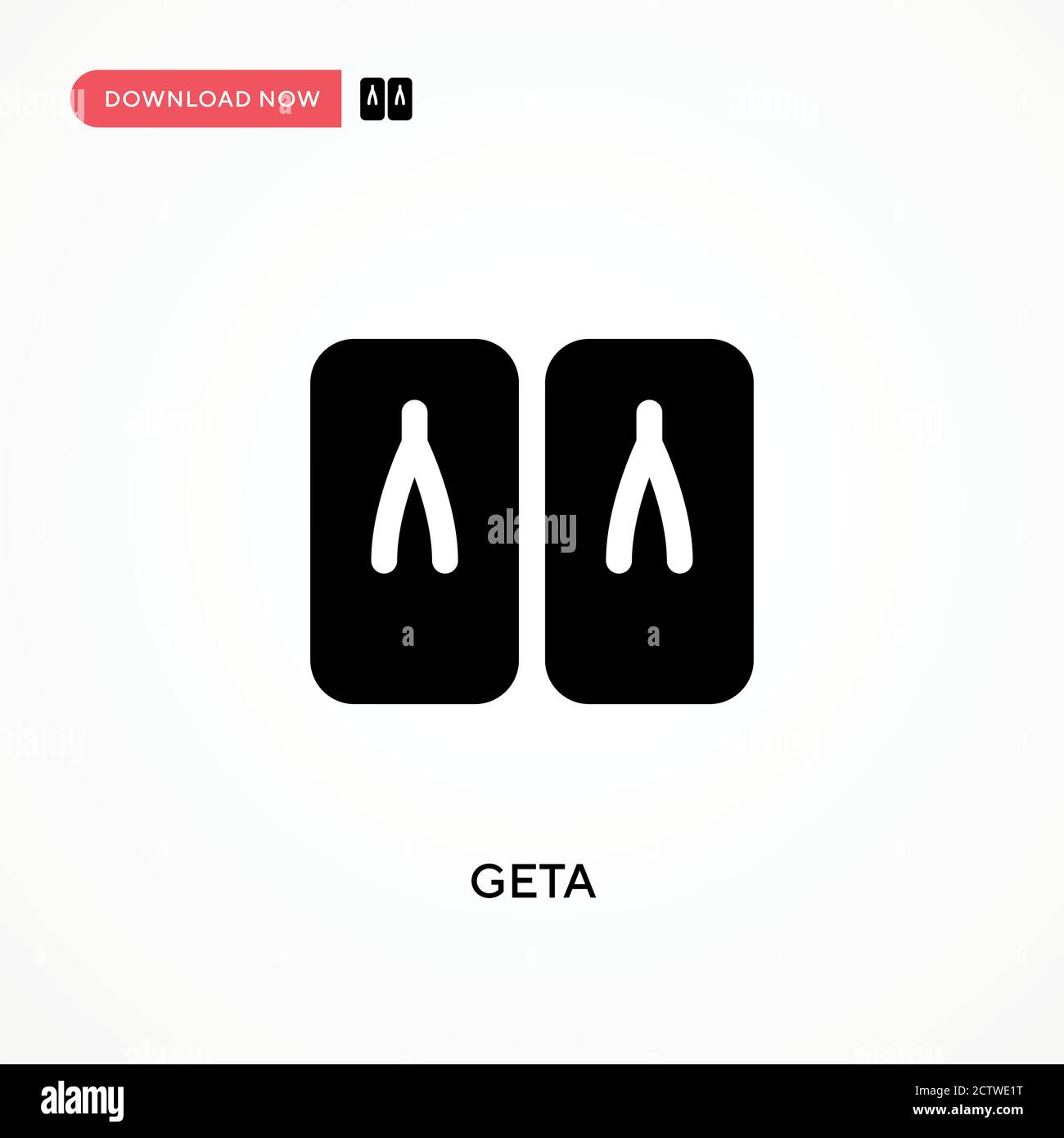 Geta-Vektorsymbol. . Moderne, einfache flache Vektor-Illustration für Website oder mobile App Stock Vektor