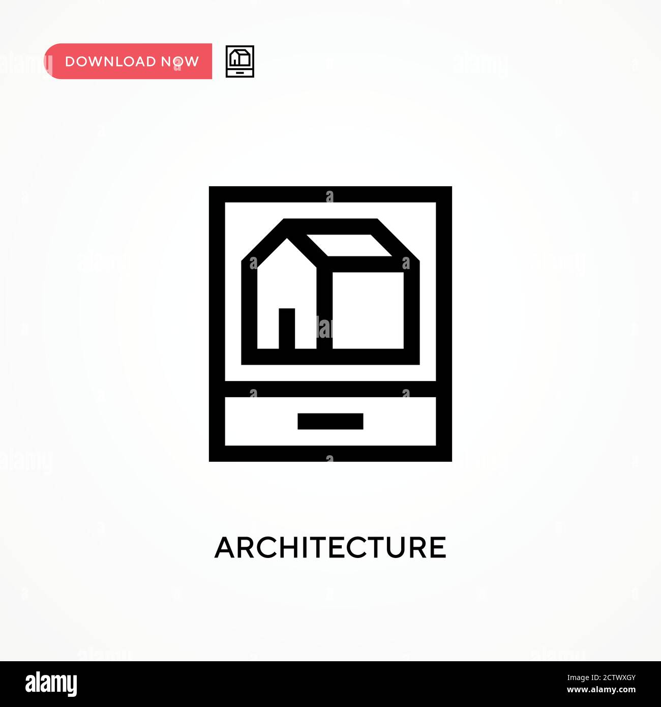 Architekturvektorsymbol. . Moderne, einfache flache Vektor-Illustration für Website oder mobile App Stock Vektor