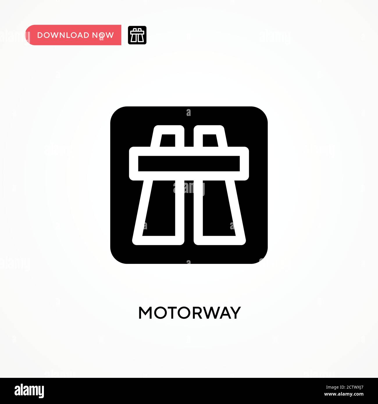 Autobahnvektor-Symbol. . Moderne, einfache flache Vektor-Illustration für Website oder mobile App Stock Vektor