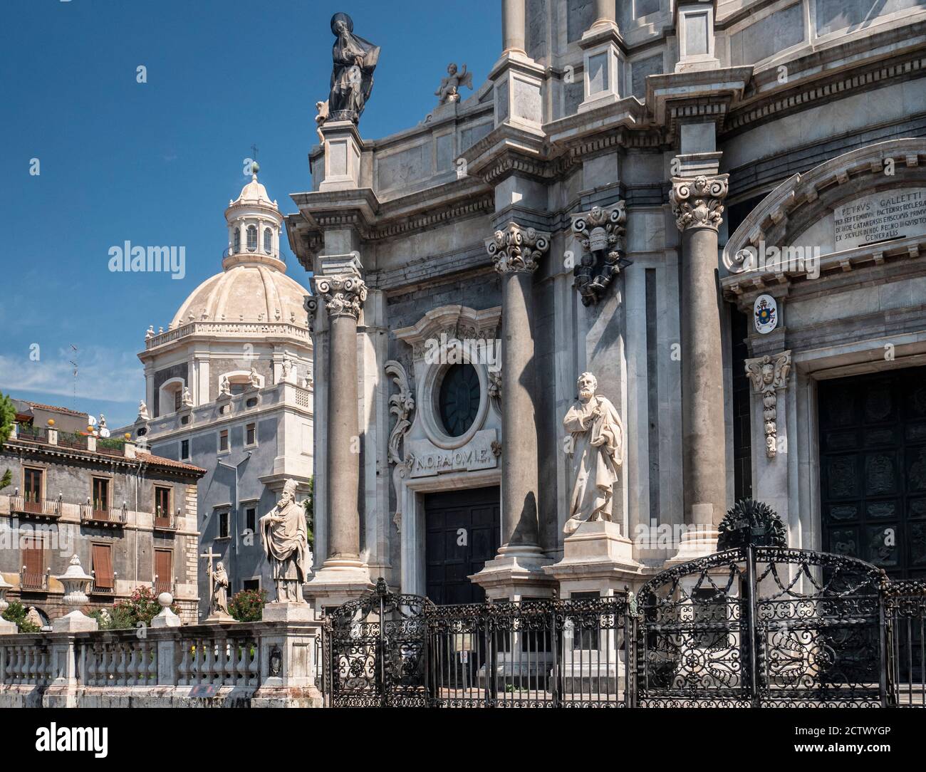 Die Kathedrale von Catania, entworfen von Giovan Battista Vaccarini Stockfoto