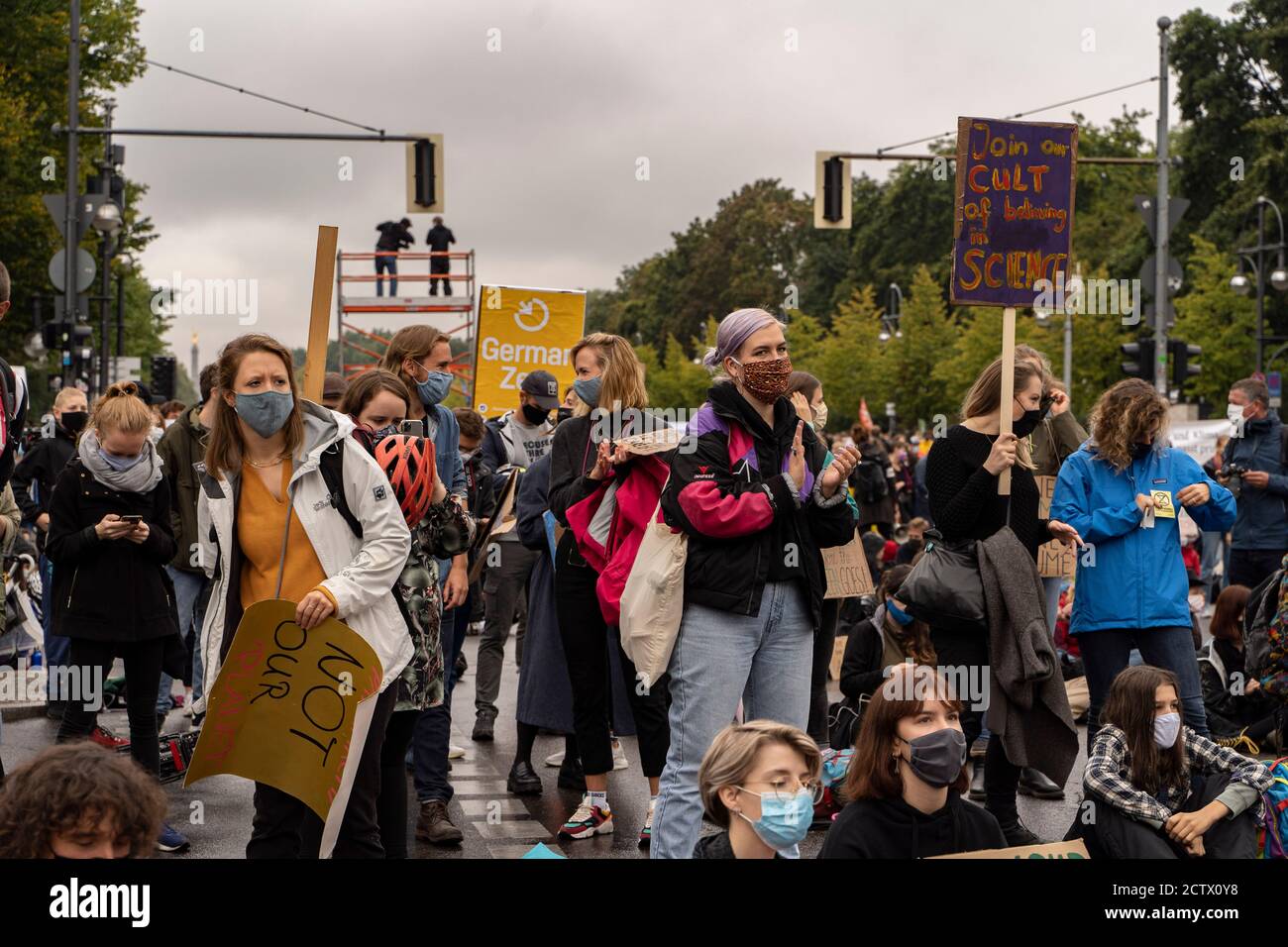 Protest Fridays for Future, Berlin Stockfoto