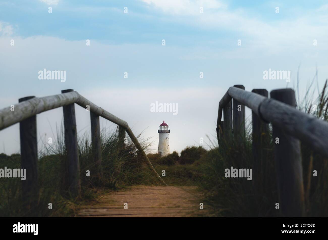 Ayr Leuchtturm oder Talacre Leuchtturm Stockfoto