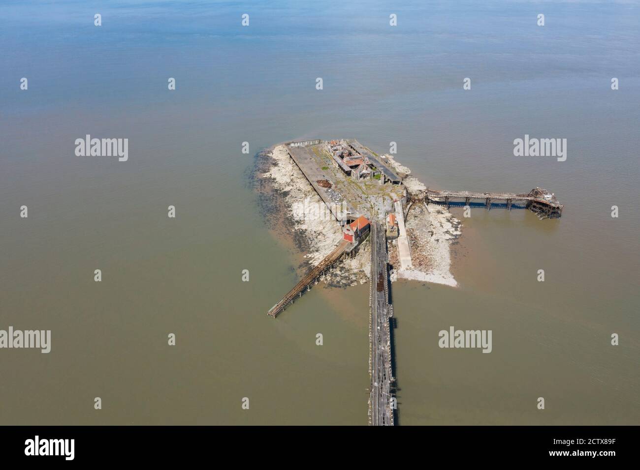 Birnbeck Pier, Weston Super Mare Stockfoto