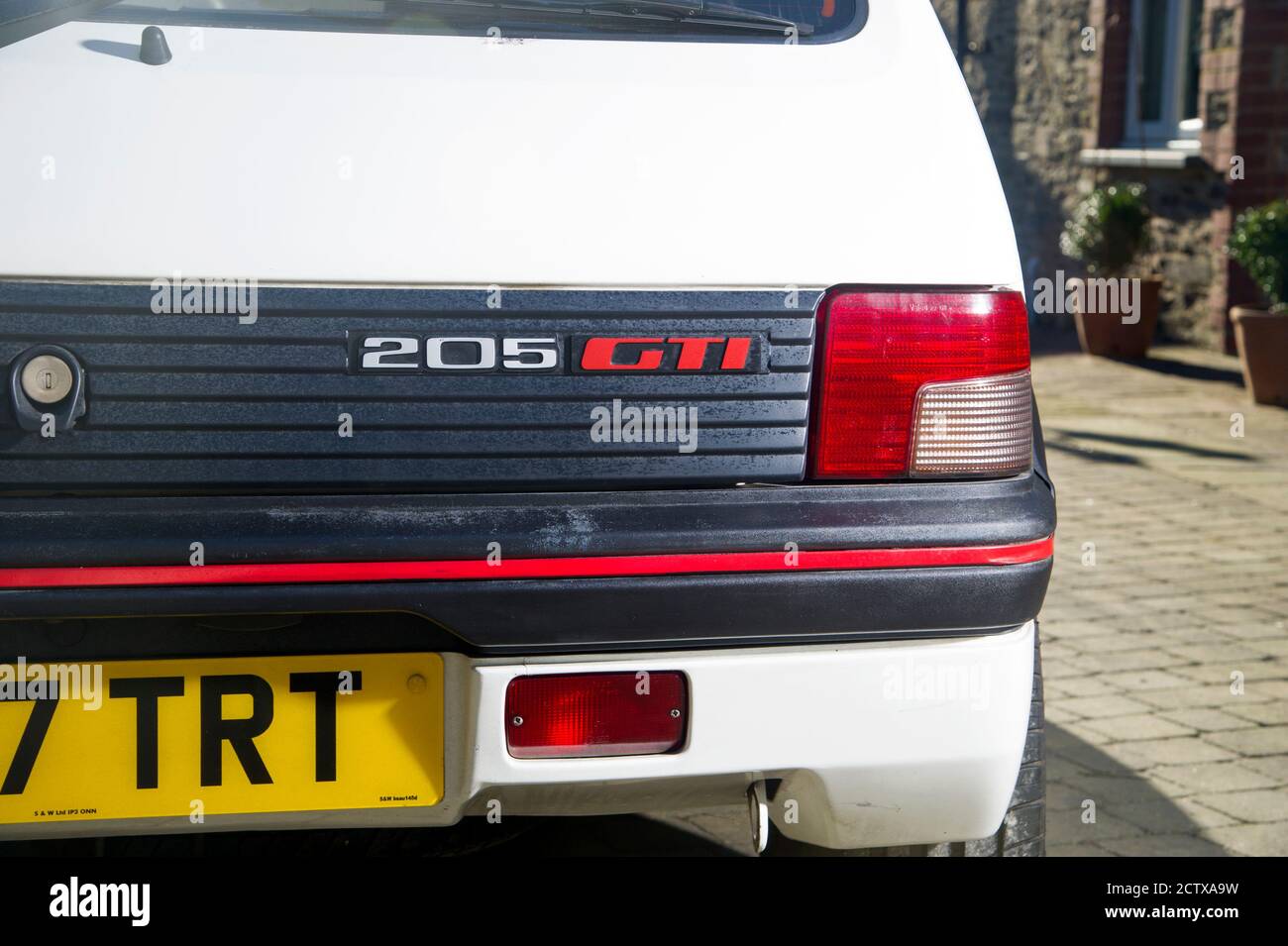 1992 Peugeot 205 GTi ikonische heiße Luke Stockfoto