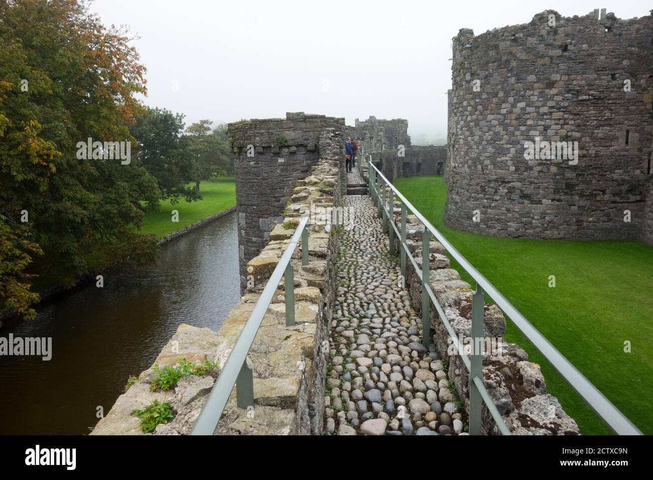 Beaumaris Castle, Anglesey North Wales Großbritannien. Verwaltet von Cadw. Stockfoto