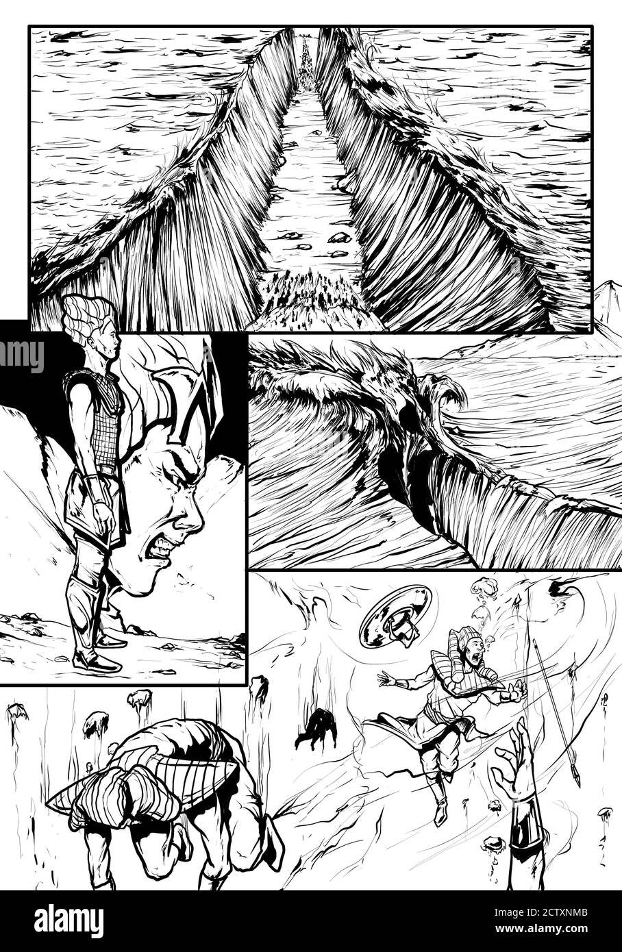 Der Pharao war sehr enttäuscht Stockfoto