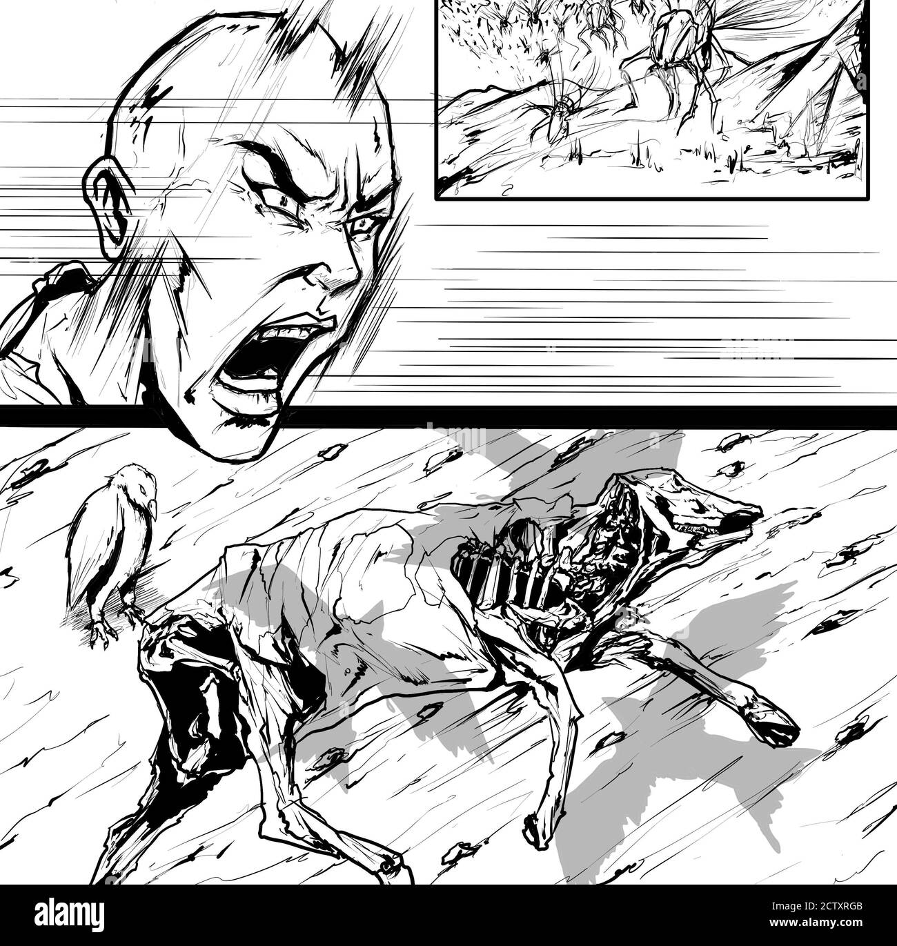 Pharao und sein Zorn Stockfoto