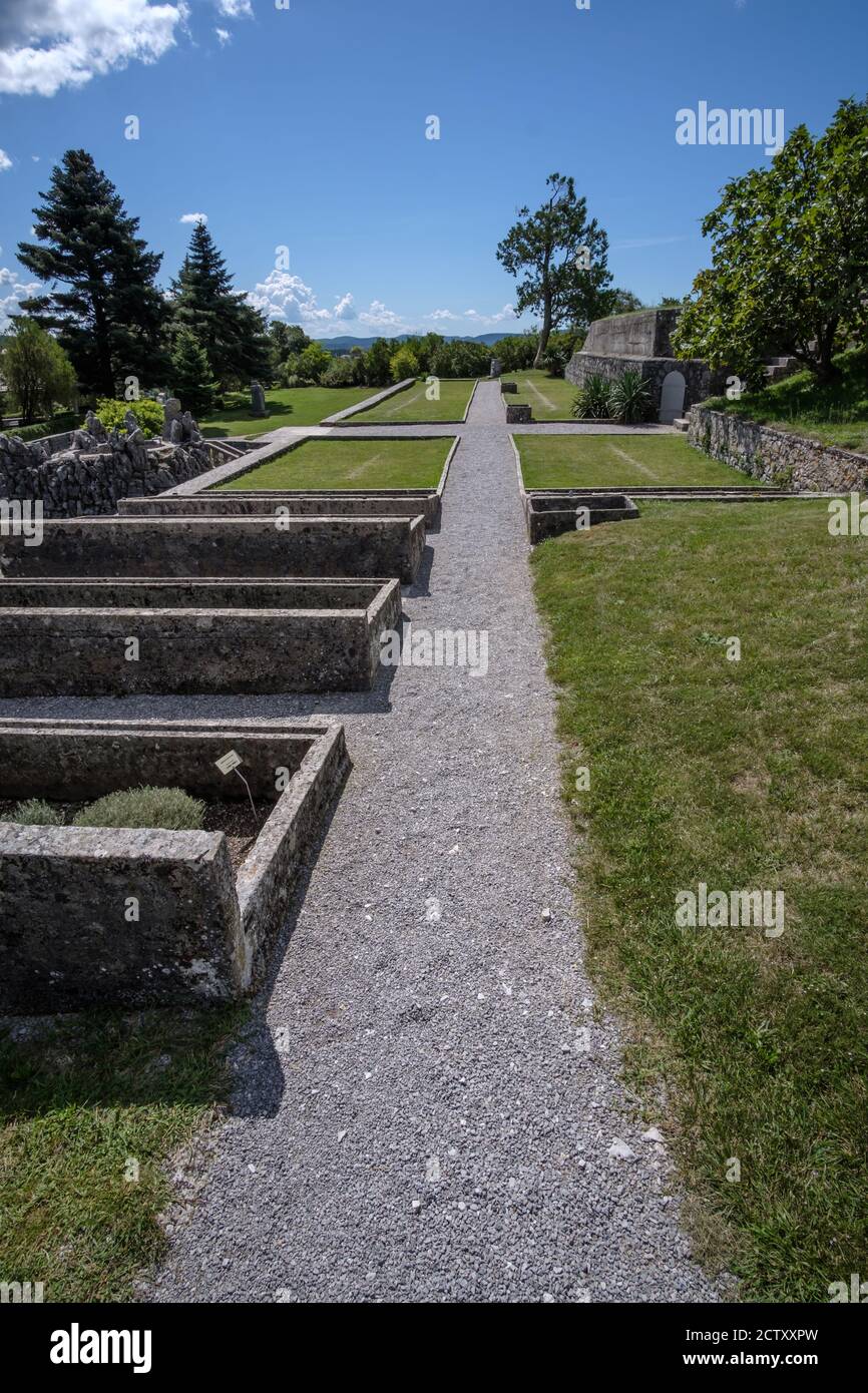 Stanjel, Slowenien, Ferrari's Garten Stockfoto