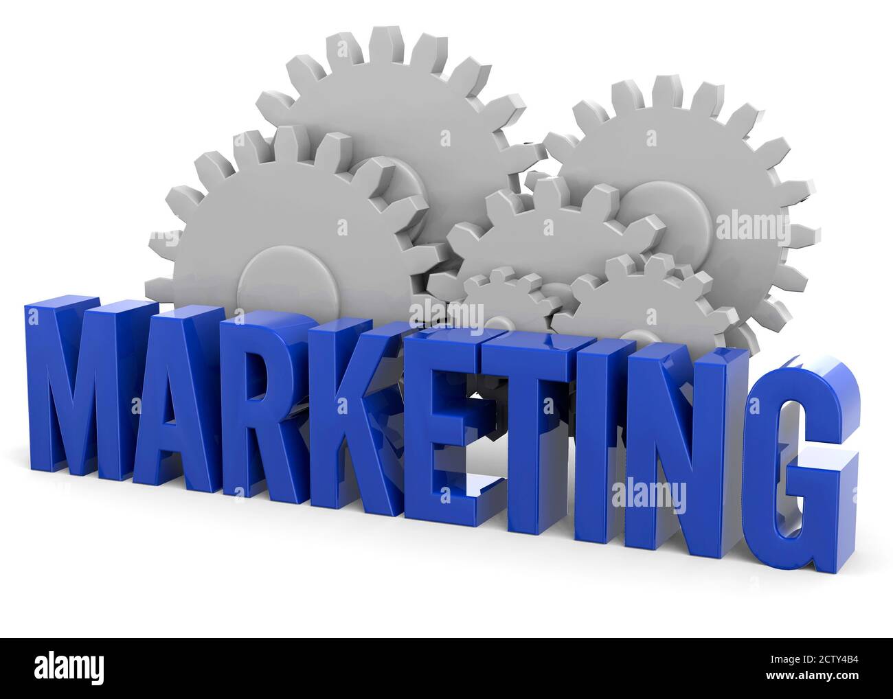 Marketing und Ausrüstung - 3D Stockfoto