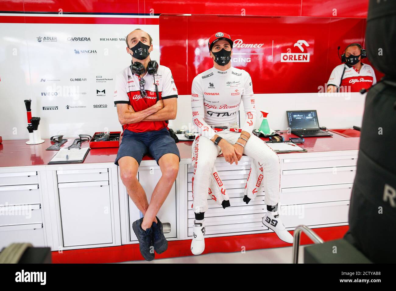 KUBICA Robert (pol), Reservefahrer von Alfa Romeo Racing ORLEN, GIOVINAZZI Antonio (ita), Alfa Romeo Racing ORLEN C39, Portrait während der Formel 1 V Stockfoto