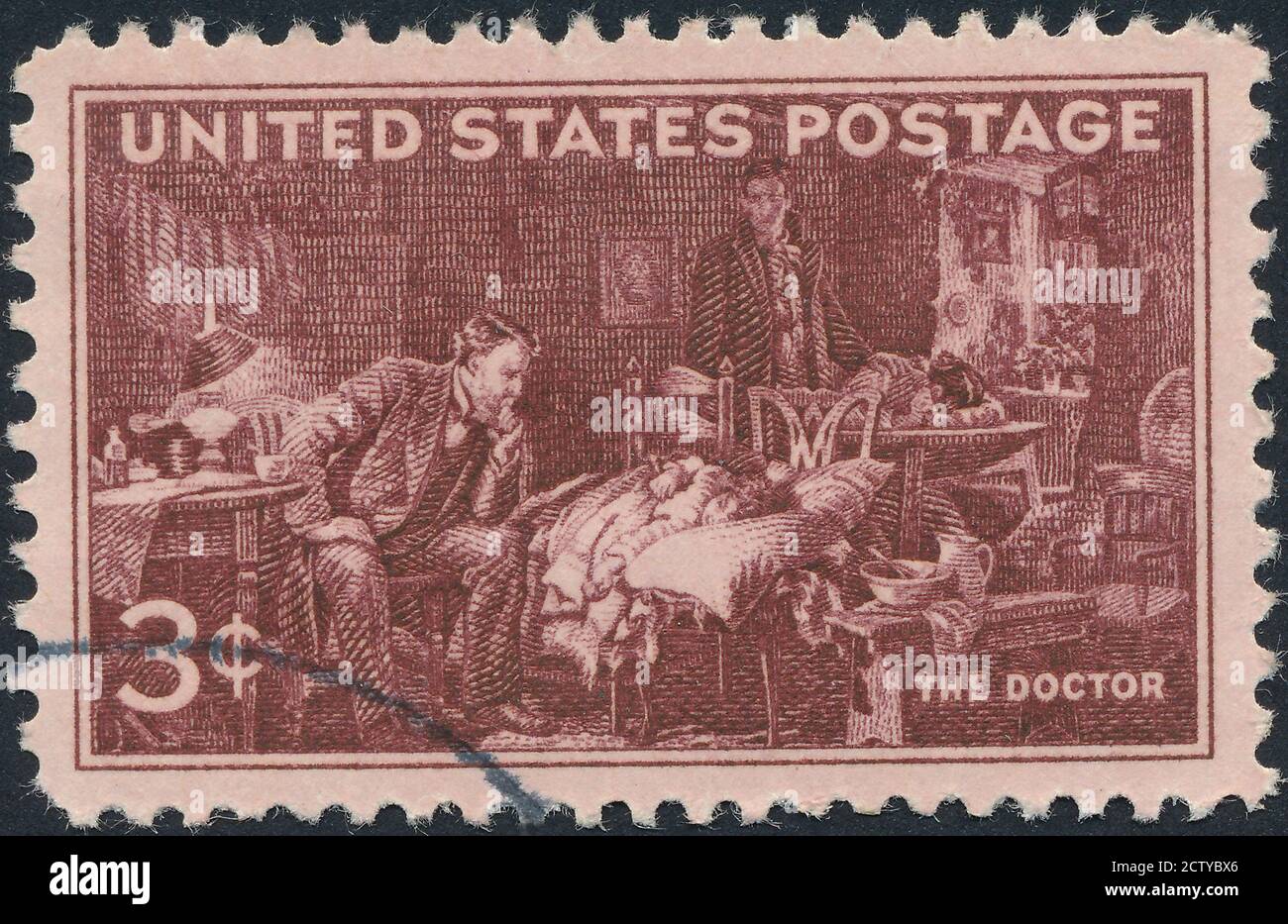 Briefmarke Stock Foto 1940-1949, 40-49 Jahre, Erwachsene, Air Mail, amerikanische Kultur Stockfoto