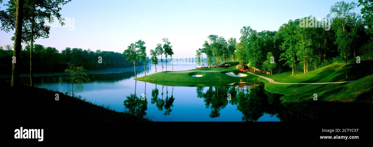 Golfplatz, Robert Trent Jones Golf Course, Gadsden, Etowah County, Alabama, USA Stockfoto