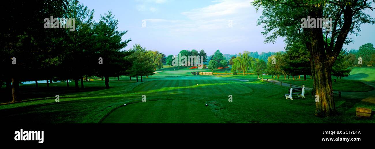 Golfplatz, Westwood Country Club, Wien, Fairfax County, Virginia, USA Stockfoto